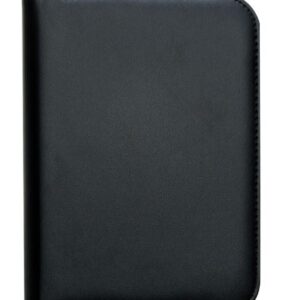 2704-Bloco de anotações em couro sintético com calculadora e caneta