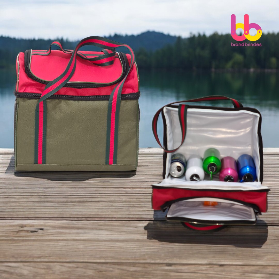 BC9304-Bolsa Térmica em Poliéster 24lts com 2 compartimentos