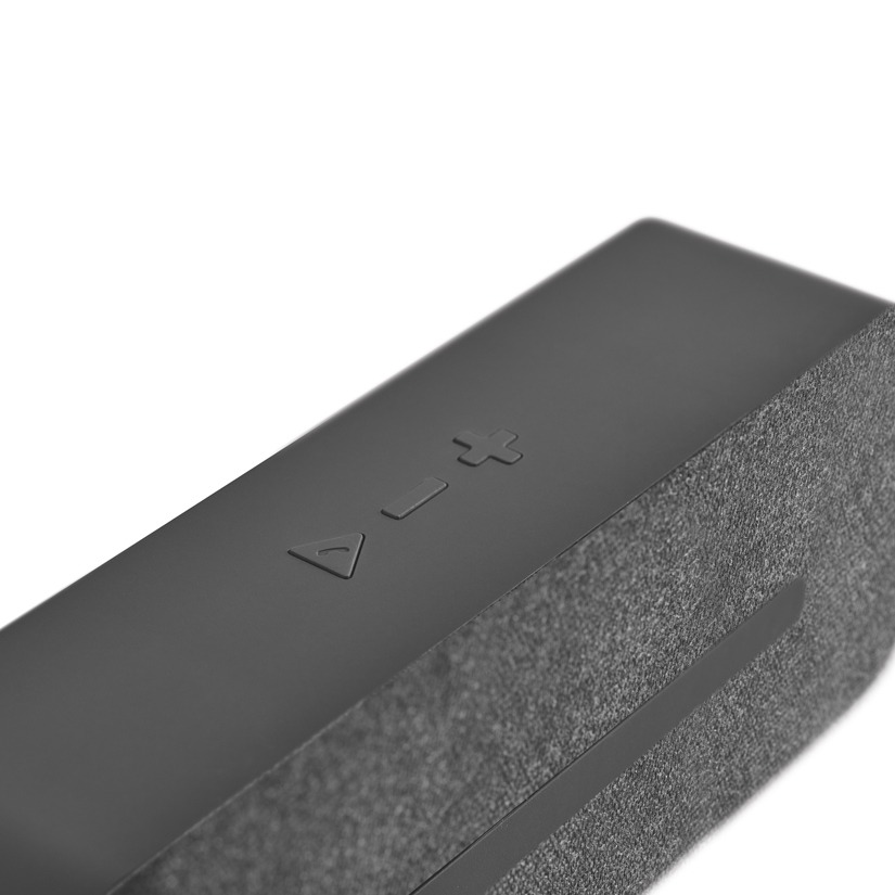 40035-Caixa de som com microfone e tecido texturizado e ABS - Imagem 5