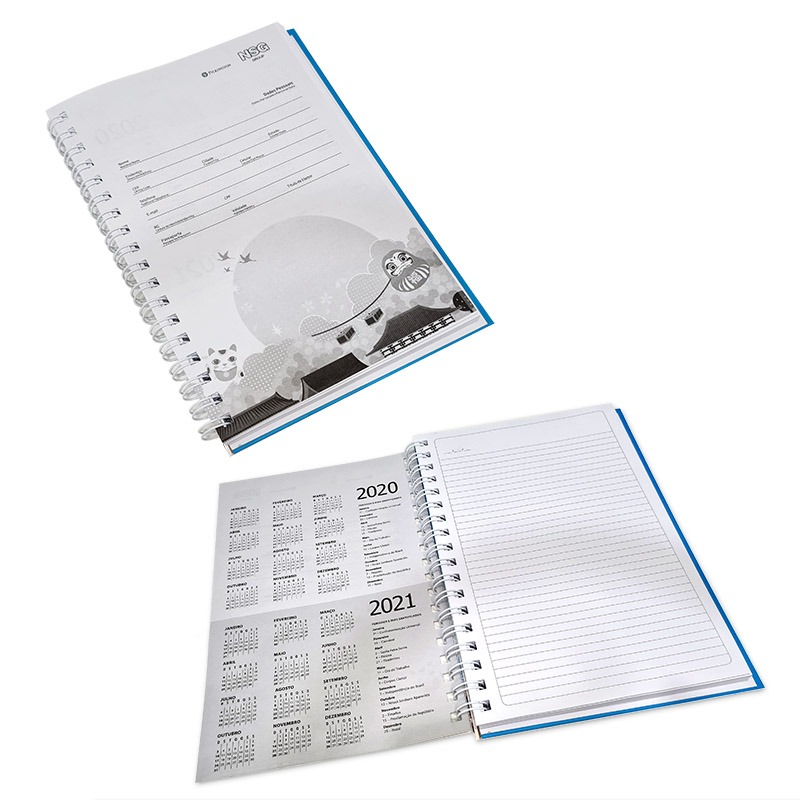 21074-Caderno Capa Dura Wire-o 16,5x 24,5cm - Imagem 2