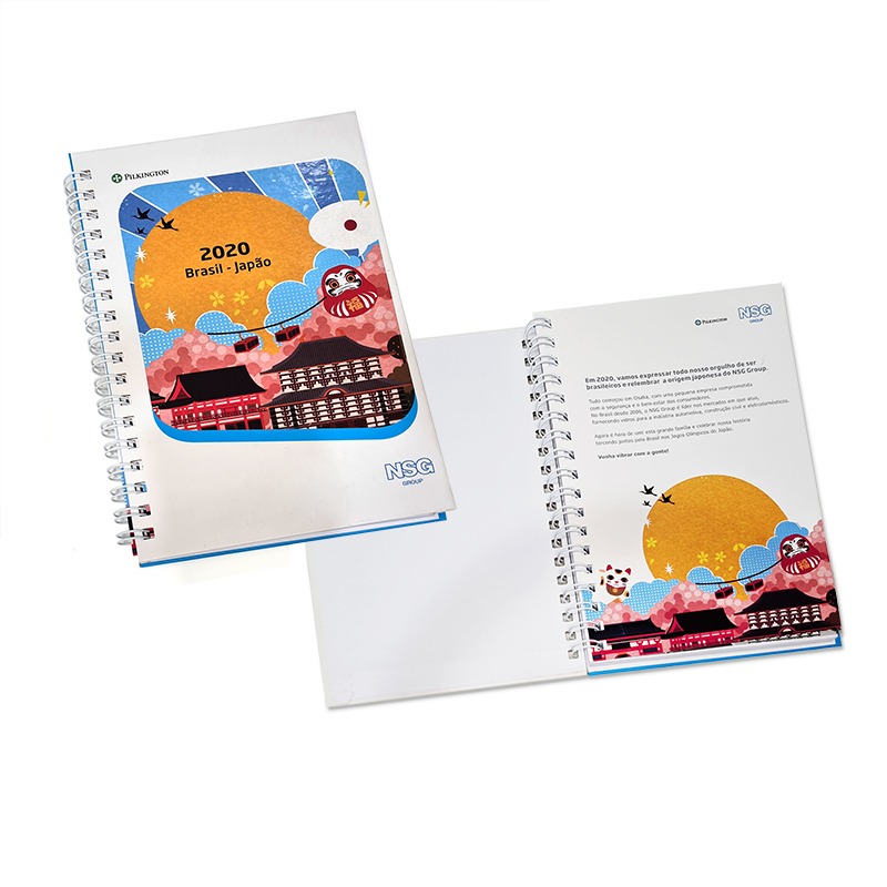 21074-Caderno Capa Dura Wire-o 16,5x 24,5cm