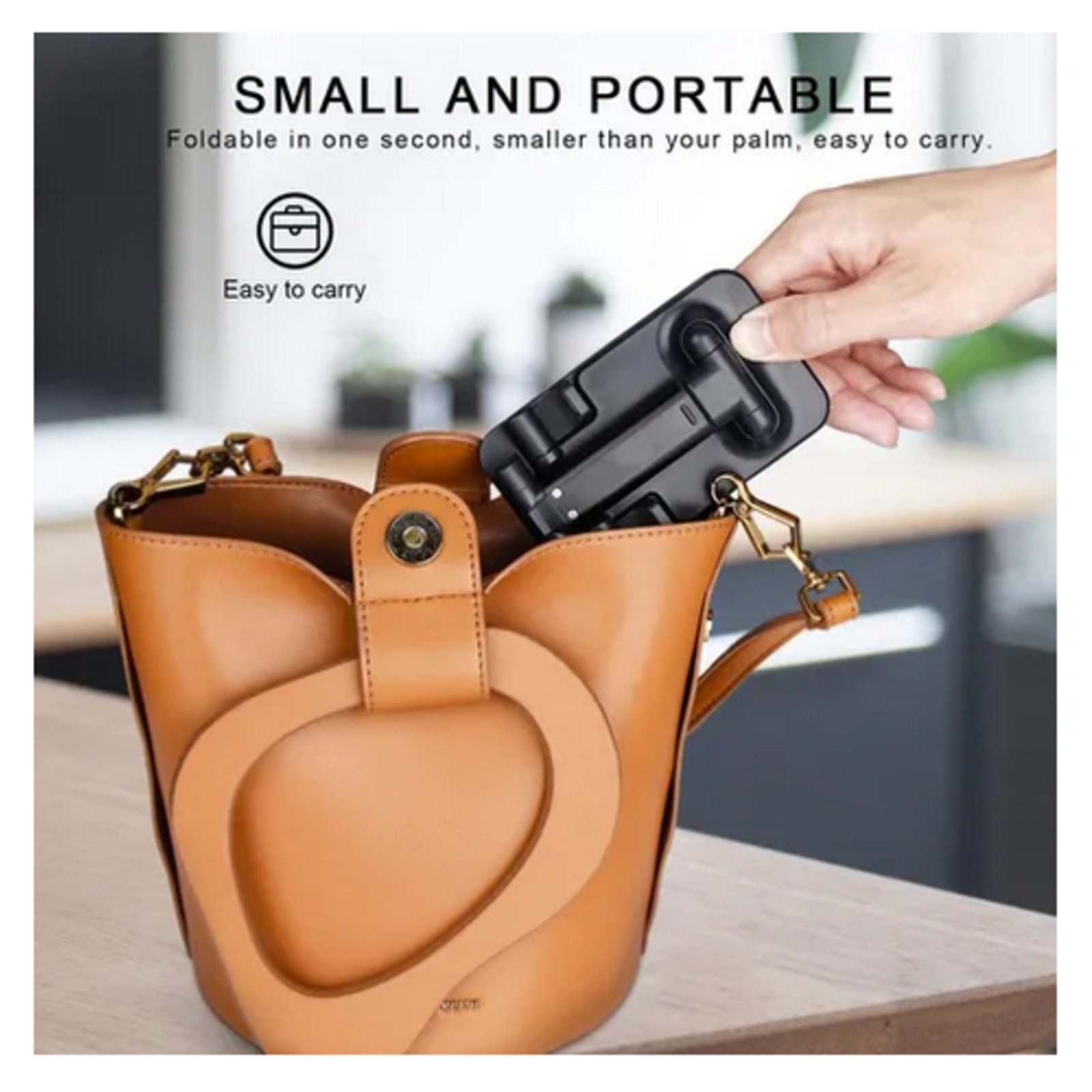 26058-Suporte Celular de Mesa Retrátil Ajustável Móvel Tablet iPad - Imagem 3