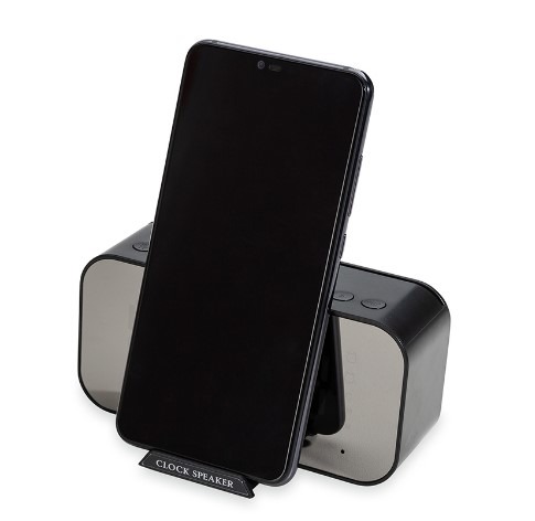 40026-Caixa de Som Multimídia com Relógio e Suporte para Celular - Imagem 2