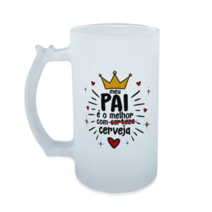 71206-Caneca Vidro Sublimática 460ml