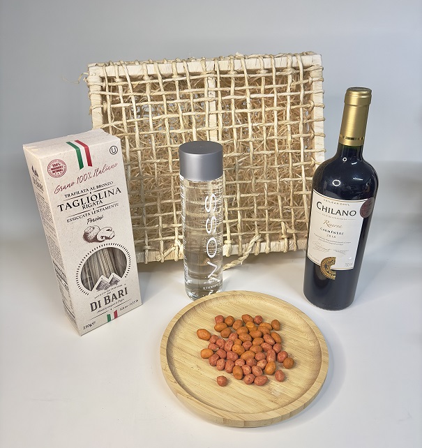 85059-Kit Vinho com massa e petisqueira
