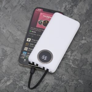 46060-Power Bank 10.000mAh com Lanterna e Multisaídas
