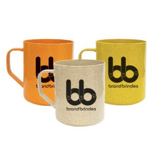 71547-Caneca Eco Fibra de Arroz 400ml