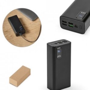 46100-Bateria portátil em ABS 100% reciclado e bateria em lítio 30.000 mAh