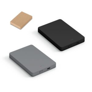 46103- Bateria portátil de carregamento rápido em ABS 100% reciclado com acabamento em mate 10.000 mAh