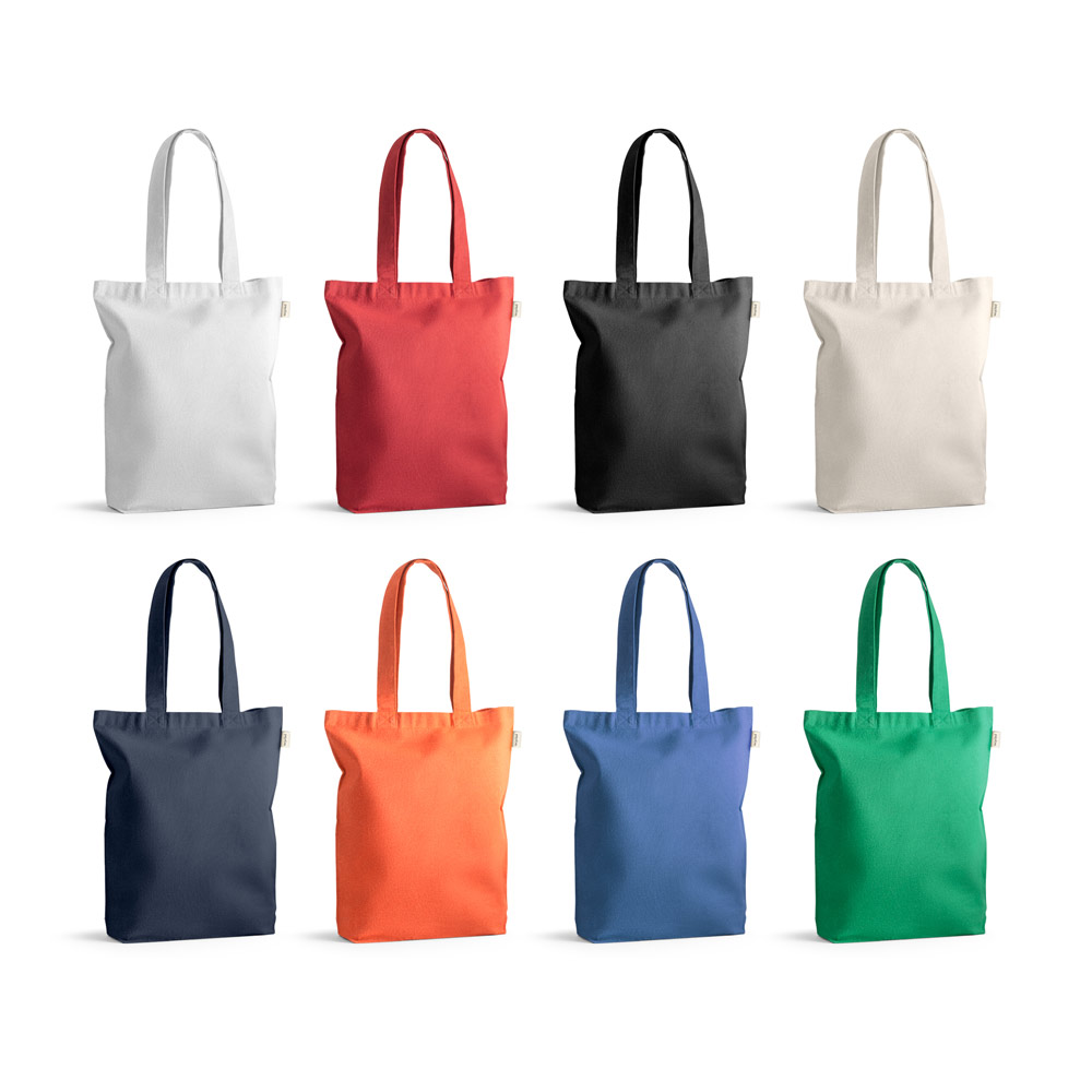 95282-Sacola em 70% algodão reciclado e 30% poliéster reciclado (220g/m²) sem tingimento