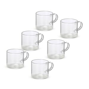 71716-Kit Xícaras de Vidro 6 Peças