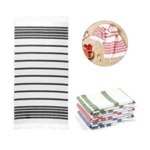 54786-Toalha de praia em algodão (70% reciclado) e poliéster (30% reciclado) (180 g/m²)